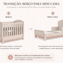 Ver imagem 4 de Berço 2 em 1 Multifuncional MDF Bege/Areia/Rose