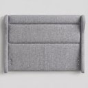 Ver imagem 4 de Cabeceira para Cama Box King 213cm Bono Lisa Linho Cinza - Sallar Home