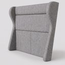 Ver imagem 2 de Cabeceira para Cama Box King 213cm Bono Lisa Linho Cinza - Sallar Home
