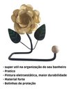 Ver imagem 3 de Porta Papel Higiênico de Parede em Ferro com Rosa:bege
