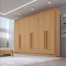 Guarda Roupa Casal 6 Portas 6 Gavetas e 1 Gaveta com Chave Dobradiça Slow Zeus Plus - 1