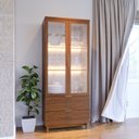 Ver imagem 4 de Conjunto Painel para TV até 65 Polegadas com LED e Cristaleira Marmorizada Ibiza Yescasa
