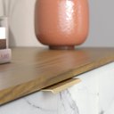 Ver imagem 2 de Conjunto Cristaleira com Buffet Marmorizado Ibiza Yescasa