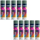 Ver imagem 2 de Tinta Spray 400ml Verde Escuro Uso Geral em Aço Ferro Gesso Cerâmica Couro | Universo | Kit 10 Un