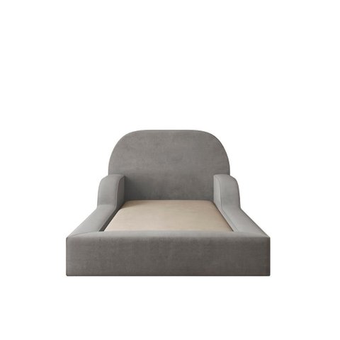 Cama Colchão Montessoriana Infantil Proteção Lateral Balaqui Cinza Grafite