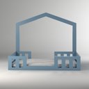 Ver mais imagens de Cama Casal com Casinha Montessoriana Play