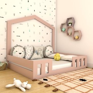 Cama Casal com Casinha Montessoriana Play