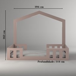Cama Casal com Casinha Montessoriana Play - 3