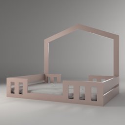Cama Casal com Casinha Montessoriana Play - 2
