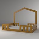 Ver imagem 2 de Cama Casal com Casinha Montessoriana Play