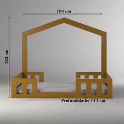 Cama Casal com Casinha Montessoriana Play - 3