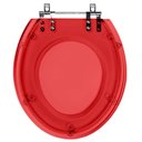 Ver imagem 1 de Assento Sanitario Poliester Convencional Oval Vermelho translucido