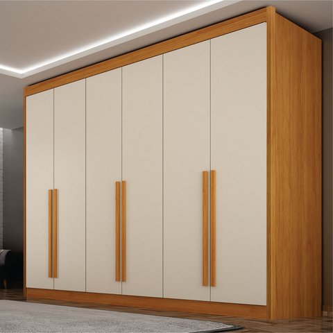 Guarda Roupa Casal 6 Portas 6 Gavetas 100% MDF Diamante