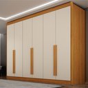 Ver imagem 1 de Guarda Roupa Casal 6 Portas 6 Gavetas 100% MDF Diamante