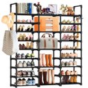 Ver imagem 1 de Sapateira Modular 9 Níveis para até 55 Pares com Estrutura Metálica Preta