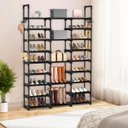 Ver imagem 3 de Sapateira Modular 9 Níveis para até 55 Pares com Estrutura Metálica Preta