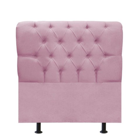 Cabeceira para Cama Box Solteiro 90 Cm Paris:rosa Bebe