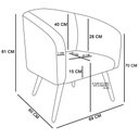Ver imagem 2 de Kit 02 Poltronas no Pés Palito D'rossi Nozes