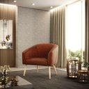 Ver mais imagens de Kit 02 Poltronas no Pés Palito D'rossi Nozes