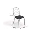 Ver imagem 3 de Conjunto: Mesa Sala Jantar Elba C/ Tampo de Vidro 120cm e 6 Cadeiras Holanda Cromada - Courano