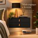 Ver imagem 2 de Mesa Criado Unic 60cm Suspenso/Flutuante para Parede Quarto:Preto