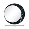 Espelho Decorativo Luna Mármore 60cm Redondo Lateral - 4
