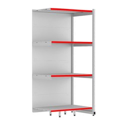 Rack Parede 202 Fit 60 Ate 3 Metros Branco 12 Bandeja Pe Vermelho - 3