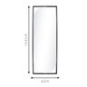 Espelho Decorativo Float 123x43cm Oblongo - 3