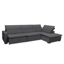 Ver imagem 3 de Sofá Istambul 3.80x2.10m Retrátil e Reclinável com Chaise - Chumbo