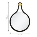 Ver imagem 4 de Espelho Emoldurado Mali 75x53cm Redondo