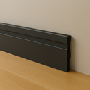 Ver imagem 1 de Rodapé Poliestireno 15cm Frisado Preto 2m Rm Decor