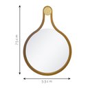 Ver imagem 4 de Espelho Emoldurado Mali 75x53cm Redondo