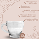 Ver imagem 5 de Jogo de Xicaras Café 70 Ml com 10 Cor Transparente Liso