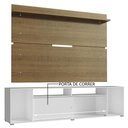 Ver imagem 5 de Rack Madesa Cancun e Painel para Tv até 65 Polegadas - Branco/rustic