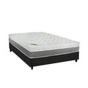 Ver imagem 1 de Cama Box Casal: Colchão Molas Luckspuma MasterPocket Ensacadas Aspen + Base CRC Suede Cinza(138x188