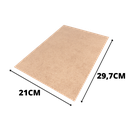 Ver imagem 1 de Kit 10 Chapa de MDF Cru 3mm - 21cm x 29,7cm (A4) - Placa Decoração, Chapa para Adesivo Sublimação