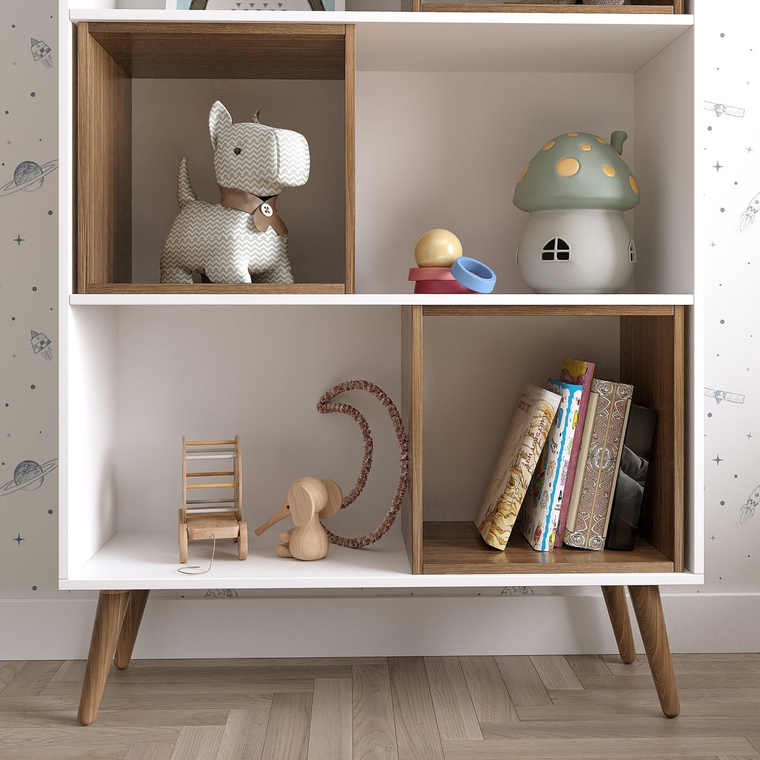 Estante Infantil com 4 Nichos Magic Yescasa - 8