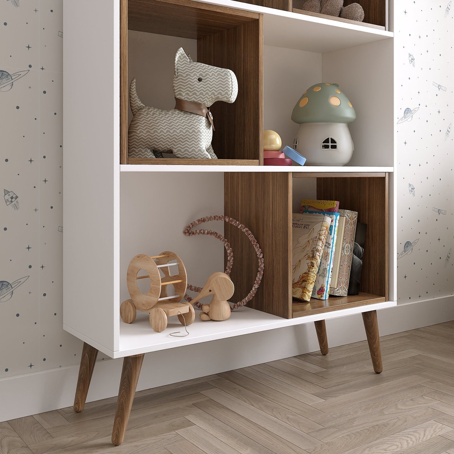 Estante Infantil com 4 Nichos Magic Yescasa - 7