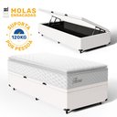 Ver imagem 2 de Cama Box Baú com Colchão de Molas Ensacadas Pillow Top Flora Solteiro 88cm