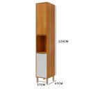 Ver imagem 4 de Torre Nicho Divina 37 Cm 2 Portas - Cinamomo/off White