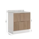 Ver imagem 3 de Balcão 2 Gavetões com Tampo e Rodapé Ipanema CabeCasa MadeiraOriginals