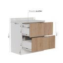 Ver imagem 4 de Balcão 2 Gavetões com Tampo e Rodapé Ipanema CabeCasa MadeiraOriginals