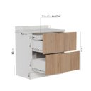 Ver imagem 4 de Balcão 2 Gavetões com Tampo e Rodapé Ipanema CabeCasa MadeiraOriginals