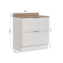 Ver imagem 3 de Balcão 2 Gavetões com Tampo e Rodapé Ipanema CabeCasa MadeiraOriginals