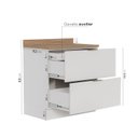 Ver imagem 4 de Balcão 2 Gavetões com Tampo e Rodapé Ipanema CabeCasa MadeiraOriginals