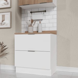 Balcão 2 Gavetões com Tampo e Rodapé Ipanema CabeCasa MadeiraOriginals