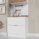 Ver imagem 2 de Balcão 2 Gavetões com Tampo e Rodapé Ipanema CabeCasa MadeiraOriginals