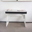 Ver imagem 4 de Escrivaninha Mesa Escritório Retangular / Sete 93cm Branco