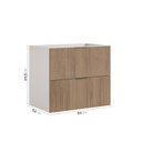 Ver imagem 3 de Balcão 2 Gavetões Sem Tampo Ipanema CabeCasa MadeiraOriginals