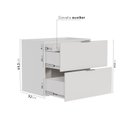 Ver imagem 3 de Balcão 2 Gavetões Sem Tampo Ipanema CabeCasa MadeiraOriginals